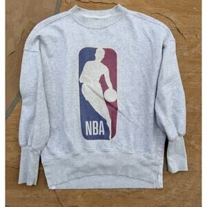 Abercrombie & Fitch Sz XS NBA Man Logo Sweatshirt Crew Soft Collection Y2K